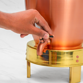 Pure Copper Kiwi Water Dispenser | Leak Proof Water Dispenser with Tap | Matte Finish